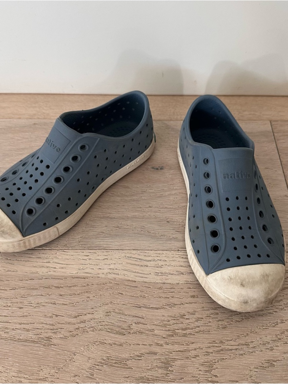 Native Jefferson Slip-On Shoes - dusty blue